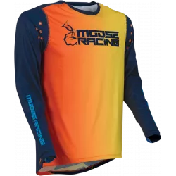 Μπλούζα μηχανής motocross MOOSE RACING AGROID ORANGE/NAVY