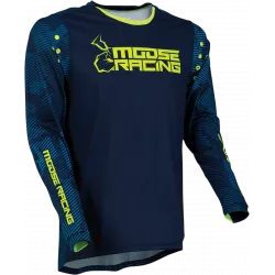 Μπλούζα μηχανής motocross MOOSE RACING AGROID HI-VIZ/NAVY Μπλούζα μηχανής motocross MOOSE RACING AGROID HI-VIZ/NAVY