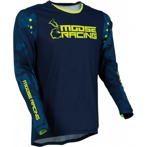 Μπλούζα μηχανής motocross MOOSE RACING AGROID HI-VIZ/NAVY Μπλούζα μηχανής motocross MOOSE RACING AGROID HI-VIZ/NAVY