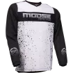 Μπλούζα μηχανής motocross MOOSE RACING QUALIFIER ΜΑΥΡΟ/ΑΣΠΡΟ thumb