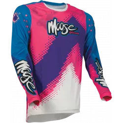 Μπλούζα μηχανής motocross MOOSE RACING AGROID ΛΙΛΑ/ΡΟΖ/ΜΠΛΕ Μπλούζα μηχανής motocross MOOSE RACING AGROID ΛΙΛΑ/ΡΟΖ/ΜΠΛΕ