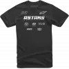 Ανδρική μπλούζα ALPINESTARS TEE MULTI RACE ΜΑΥΡΟ