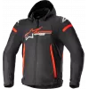 Μπουφάν μηχανής ALPINESTARS Zaca Waterproof ΜΑΥΡΟ/ΚΟΚΚΙΝΟ/ΑΣΠΡΟ