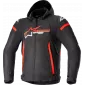 Μπουφάν μηχανής ALPINESTARS Zaca Waterproof ΜΑΥΡΟ/ΚΟΚΚΙΝΟ/ΑΣΠΡΟ