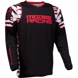 Μπλούζα μηχανής motocross MOOSE RACING QUALIFIER ΜΑΥΡΟ/ΚΟΚΚΙΝΟ