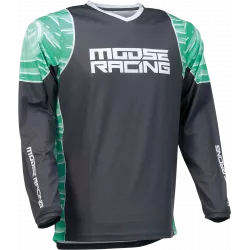 Μπλούζα μηχανής motocross MOOSE RACING QUALIFIER GRAY/TEAL Μπλούζα μηχανής motocross MOOSE RACING QUALIFIER GRAY/TEAL