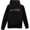 Φούτερ ALPINESTARS HOODIE LINEAR-RAC ΜΑΥΡΟ