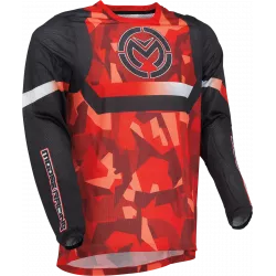 Μπλούζα μηχανής motocross MOOSE RACING SAHARA ΚΟΚΚΙΝΟ/ΜΑΥΡΟ