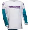 Μπλούζα μηχανής motocross MOOSE RACING QUALIFIER ΑΣΠΡΟ/ΜΠΛΕ