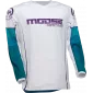 Μπλούζα μηχανής motocross MOOSE RACING QUALIFIER ΑΣΠΡΟ/ΜΠΛΕ