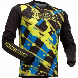 Παιδική μπλούζα motocross MOOSE RACING AGROID MESH BLACK/HI-VIZ Παιδική μπλούζα motocross MOOSE RACING AGROID MESH BLACK/HI-VIZ