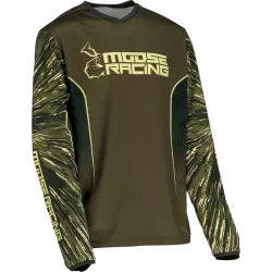 Παιδική μπλούζα motocross MOOSE RACING AGROID OLIVE/TAN