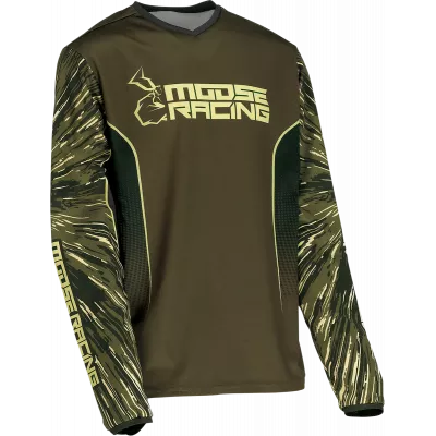 Παιδική μπλούζα motocross MOOSE RACING AGROID OLIVE/TAN