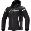 Μπουφάν μηχανής ALPINESTARS Zaca Waterproof ΜΑΥΡΟ/ΑΣΠΡΟ