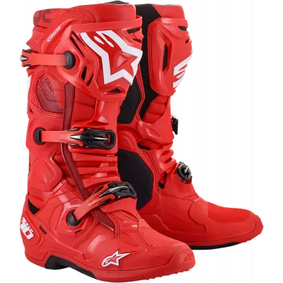 Μπότες μηχανής motocross ALPINESTARS TECH 10 ΚΟΚΚΙΝΟ