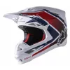Κράνος μηχανής motocross ALPINESTARS SM10 Carb WHITE/RED/BLUE