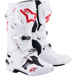 Μπότες μηχανής motocross ALPINESTARS Tech 10 Supervented ΑΣΠΡΟ/ΚΟΚΚΙΝΟ Μπότες μηχανής motocross ALPINESTARS Tech 10 Supervented ΑΣΠΡΟ/ΚΟΚΚΙΝΟ
