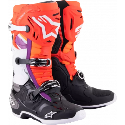 Μπότες μηχανής motocross ALPINESTARS TECH 10 BK/RD/OR/WT
