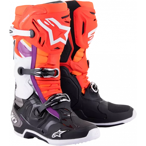 Μπότες μηχανής motocross ALPINESTARS TECH 10 BK/RD/OR/WT Μπότες μηχανής motocross ALPINESTARS TECH 10 BK/RD/OR/WT