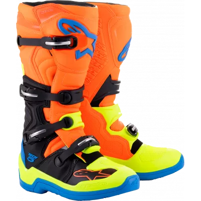 Μπότες μηχανής motocross ALPINESTARS TECH 5 OR FL/BL/YL