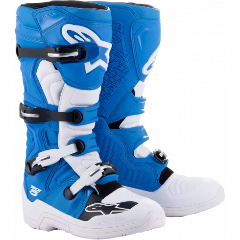 Μπότες μηχανής motocross ALPINESTARS TECH 5 ΜΠΛΕ/ΑΣΠΡΟ Μπότες μηχανής motocross ALPINESTARS TECH 5 ΜΠΛΕ/ΑΣΠΡΟ
