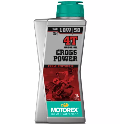 Λάδι μηχανής MOTOREX CROSS POWER 4T SAE 10W/50 MA2 - 1 λίτρο