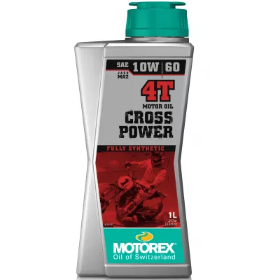 Λάδι μηχανής MOTOREX CROSS POWER 4T SAE 10W/60 MA2 - 1 λίτρο