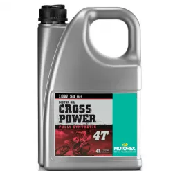 Λάδι μηχανής MOTOREX CROSS POWER 4T SAE 10W/50 MA2 - 4 λίτρα Λάδι μηχανής MOTOREX CROSS POWER 4T SAE 10W/50 MA2 - 4 λίτρα