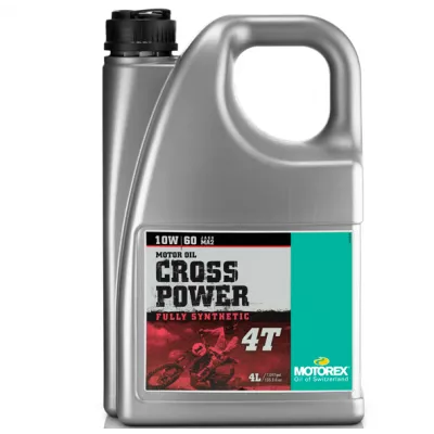 Λάδι μηχανής MOTOREX CROSS POWER 4T SAE 10W/60 MA2 - 4 λίτρα