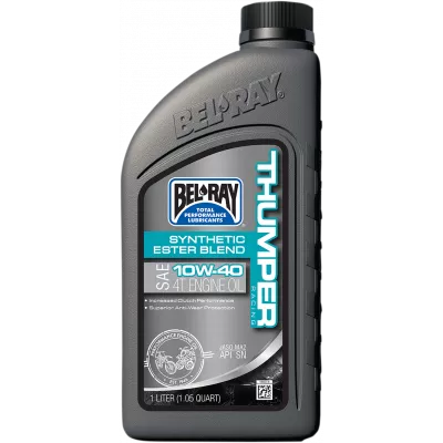 Λάδι μηχανής BEL-RAY THUMPER RACING Synthetic Ester Blend T4 10W-40 1L