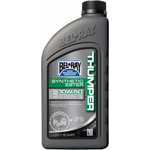 Λάδι μηχανής BEL-RAY THUMPER Racing Works Synthetic Ester 4T 10W-50 1L Λάδι μηχανής BEL-RAY THUMPER Racing Works Synthetic Ester 4T 10W-50 1L