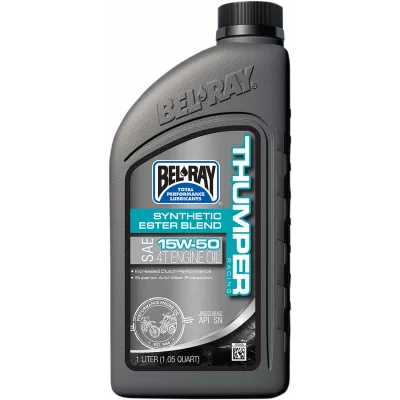 Λάδι μηχανής BEL-RAY THUMPER RACING Synthetic Ester Blend T4 15W-50 1L