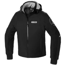 Μπουφάν μηχανής SPIDI Hoodie Armor H2Out ΜΑΥΡΟ/ΑΣΠΡΟ Μπουφάν μηχανής SPIDI Hoodie Armor H2Out ΜΑΥΡΟ/ΑΣΠΡΟ