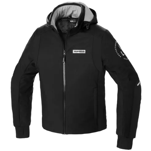 Μπουφάν μηχανής SPIDI Hoodie Armor H2Out ΜΑΥΡΟ/ΑΣΠΡΟ Μπουφάν μηχανής SPIDI Hoodie Armor H2Out ΜΑΥΡΟ/ΑΣΠΡΟ