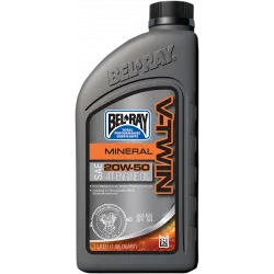 Λάδι μηχανής BEL-RAY V-Twin Mineral 4T 20W-50 1L Λάδι μηχανής BEL-RAY V-Twin Mineral 4T 20W-50 1L