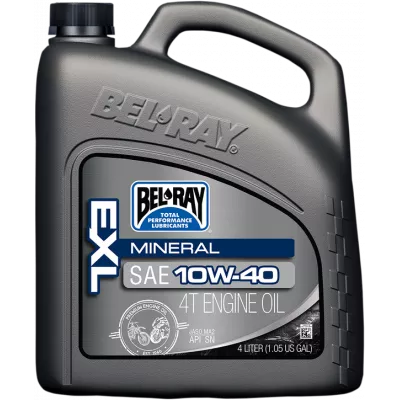 Λάδι μηχανής BEL-RAY EXL MINERAL 4T 10W-40 4L