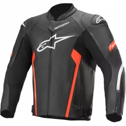 Δερμάτινο μπουφάν μηχανής ALPINESTARS FASTER V2 BLACK/RED