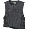 Δερμάτινο γιλέκο μηχανής ICON VEST RED D3O