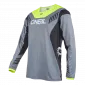 Μπλούζα ποδηλασίας O'NEAL ELEMENT FR HYBRID V.22 GRAY/NEON YELLOW thumb