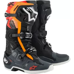 Μπότες μηχανής motocross ALPINESTARS TECH 10-BLACK/GRAY/ORANGE Μπότες μηχανής motocross ALPINESTARS TECH 10-BLACK/GRAY/ORANGE