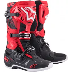 Μπότες μηχανής motocross ALPINESTARS TECH 10-BLACK/WHITE/RED Μπότες μηχανής motocross ALPINESTARS TECH 10-BLACK/WHITE/RED