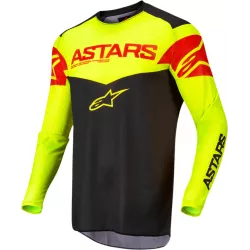 Μπλούζα motocross ALPINESTARS FLUID TRIPPLE S21 BLACK/RED/YELLOW Μπλούζα motocross ALPINESTARS FLUID TRIPPLE S21 BLACK/RED/YELLOW