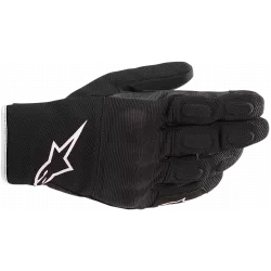 Γάντια μηχανής ALPINESTARS S-MAX DRYSTAR ΜΑΥΡΟ/ΑΣΠΡΟ
