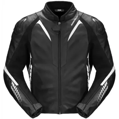 Δερμάτινο μπουφάν μηχανής SPIDI NKD-1 Black/White