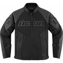 Μπουφάν μηχανής ICON MESH AF LEATHER CE BLACK Μπουφάν μηχανής ICON MESH AF LEATHER CE BLACK