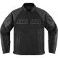 Μπουφάν μηχανής ICON MESH AF LEATHER CE BLACK thumb