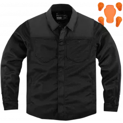 Πουκάμισο μοτοσυκλέτας ICON UPSTATE RIDING SHIRT BLACK