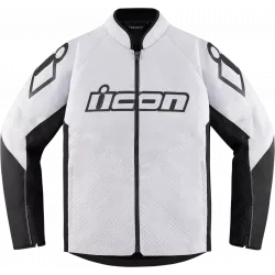 Μπουφάν μηχανής ICON HOOLIGAN CE ΑΣΠΡΟ Μπουφάν μηχανής ICON HOOLIGAN CE ΑΣΠΡΟ