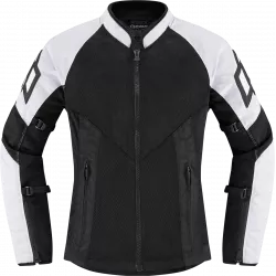 Γυναικείο μπουφάν μηχανής ICON MESH AF WHITE Γυναικείο μπουφάν μηχανής ICON MESH AF WHITE