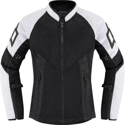 Γυναικείο μπουφάν μηχανής ICON MESH AF WHITE